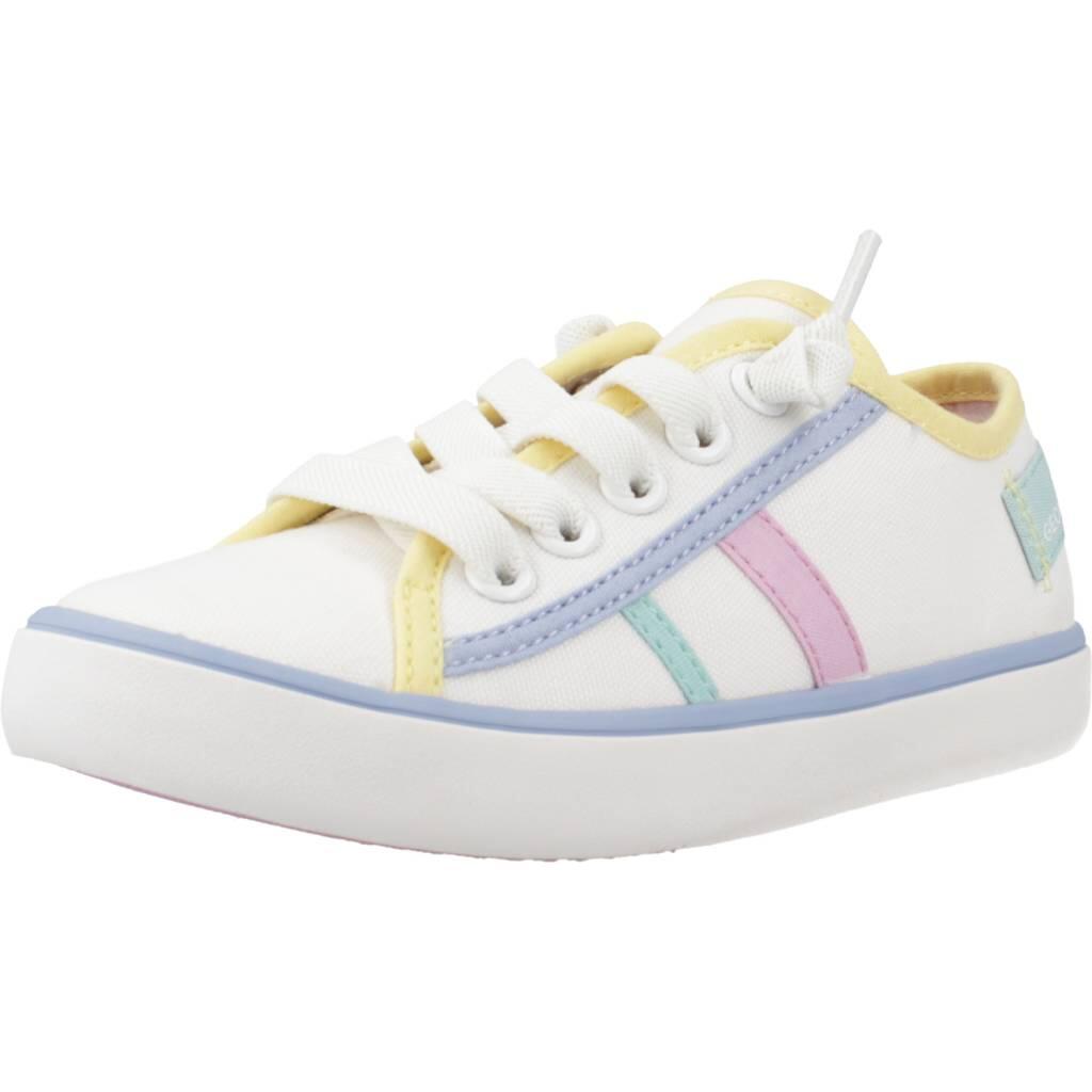 Scarpe Da Ginnastica Geox Modello J Gisli G.f Canvas Colore Bianco 1/5