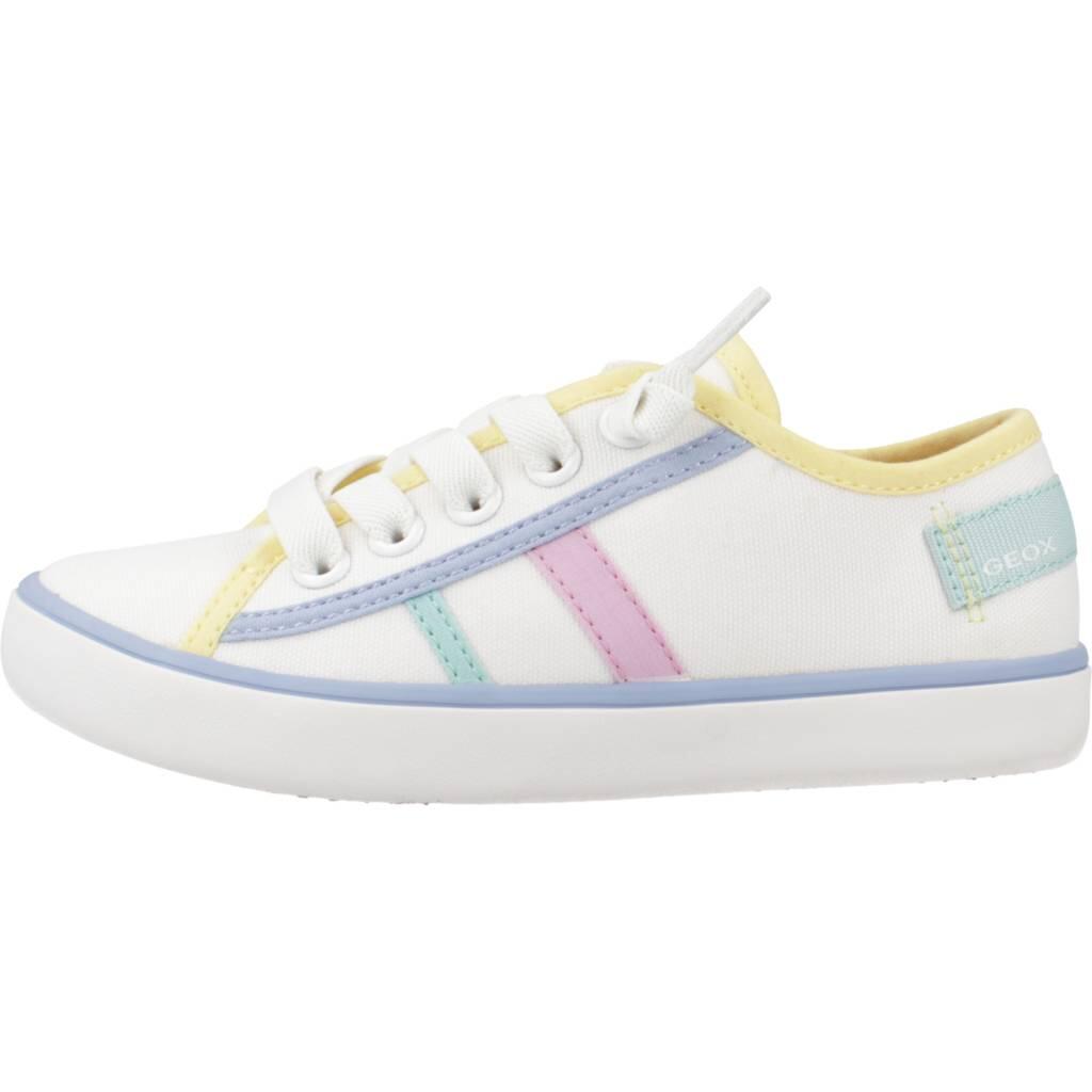 Scarpe Da Ginnastica Geox Modello J Gisli G.f Canvas Colore Bianco 2/5