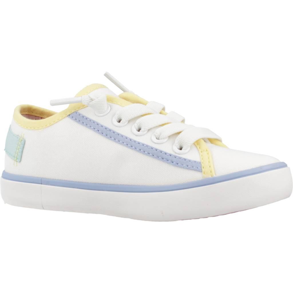 Scarpe Da Ginnastica Geox Modello J Gisli G.f Canvas Colore Bianco 5/5