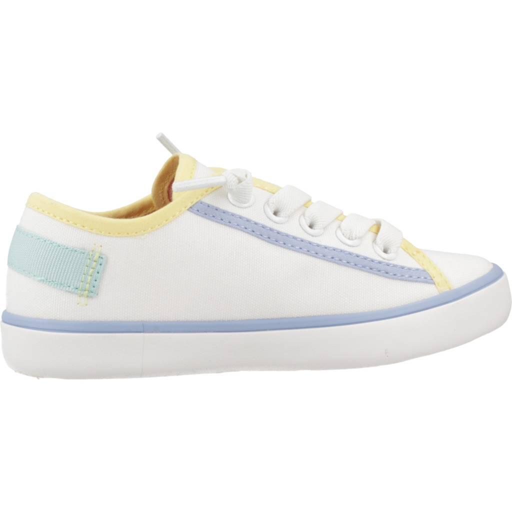 Scarpe Da Ginnastica Geox Modello J Gisli G.f Canvas Colore Bianco 4/5