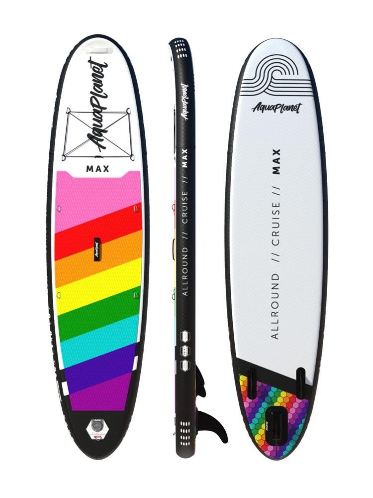 AQUAPLANET Aquaplanet Max Rainbow - Inflatable Paddle Board Only