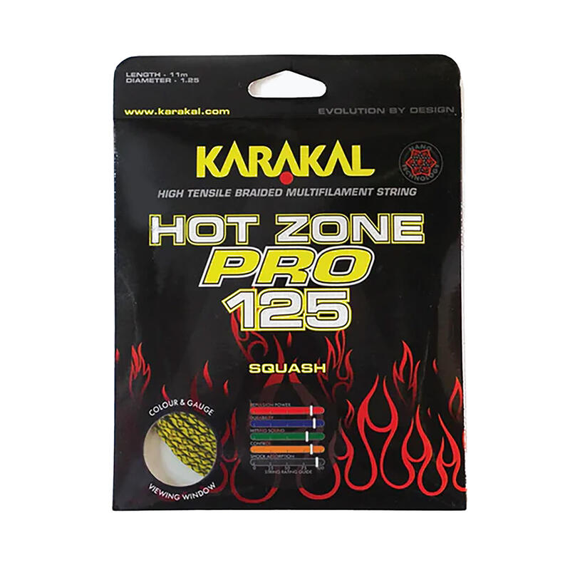 Corda da squash Karakal Hot Zone Pro 125 da 11 m