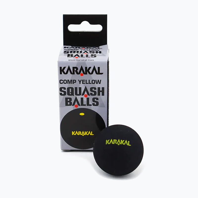 12 bolas de squash amarelas Dot Karakal