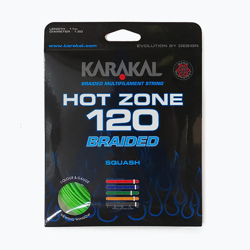 Cordage de squash Karakal Hot Zone tressé 120 11 m