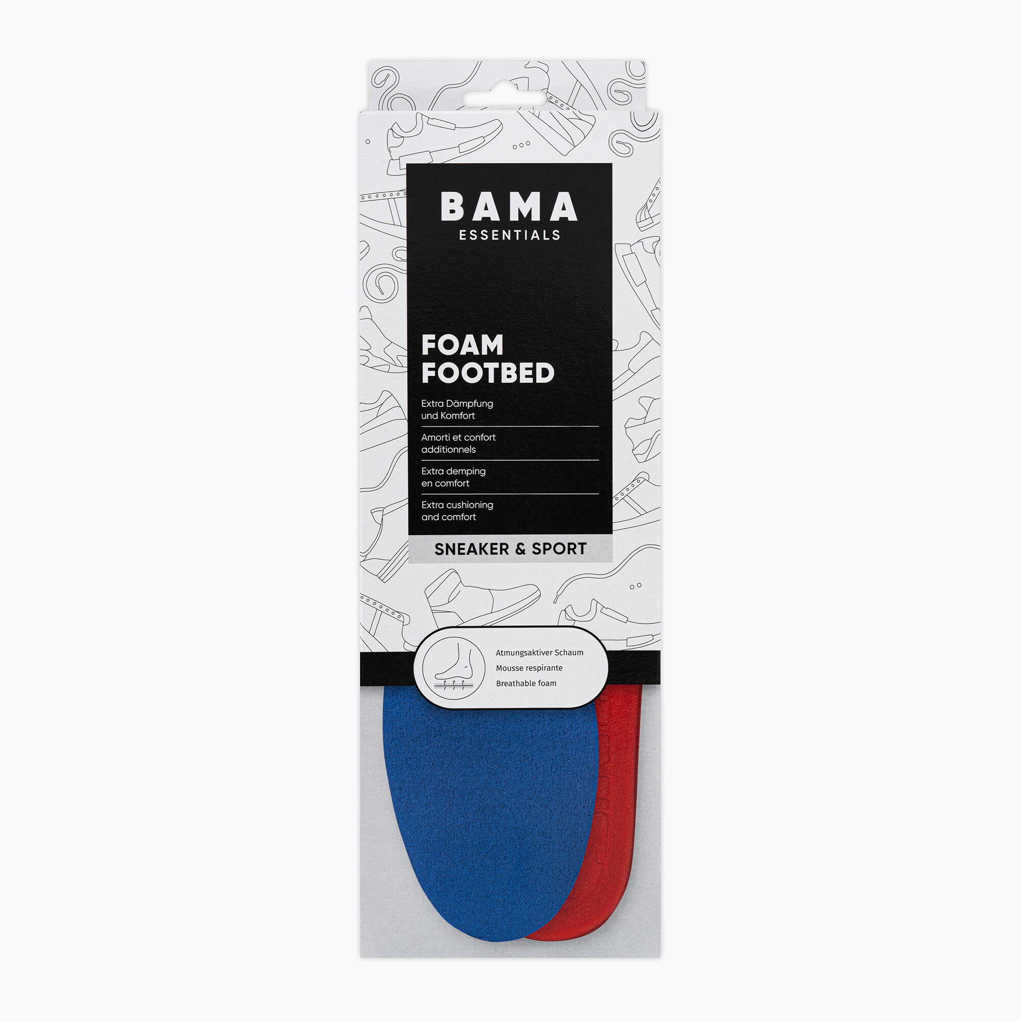 Plantillas de zapatos de soporte con plantilla de espuma BAMA 4/5