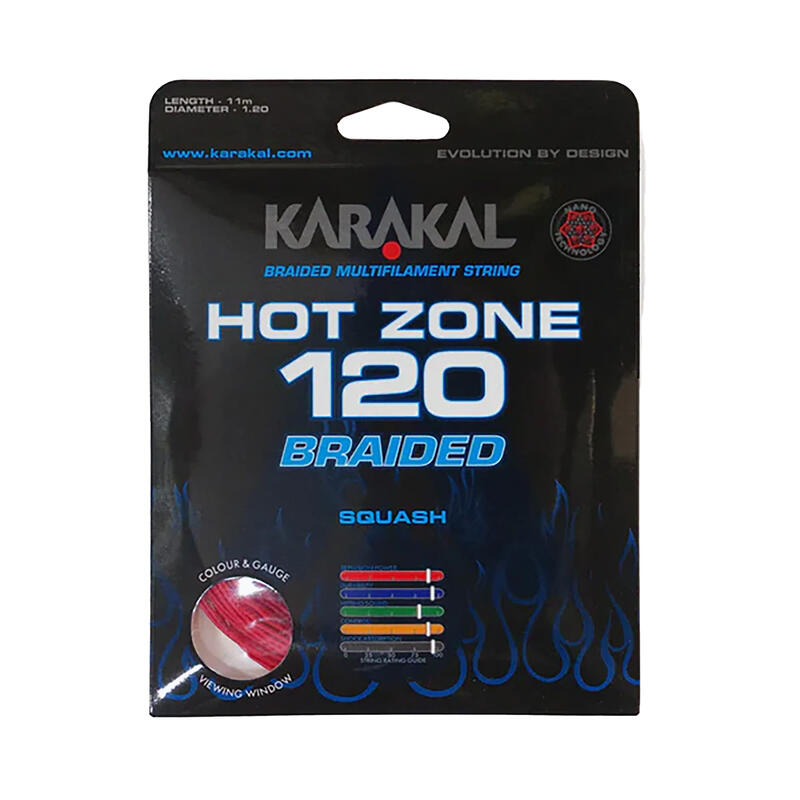 Karakal Hot Zone Braided 120 sfoara de squash 11 m