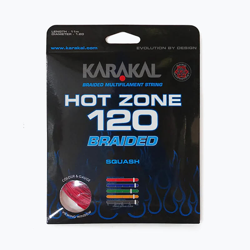 Karakal Hot Zone Braided 120 sfoara de squash 11 m