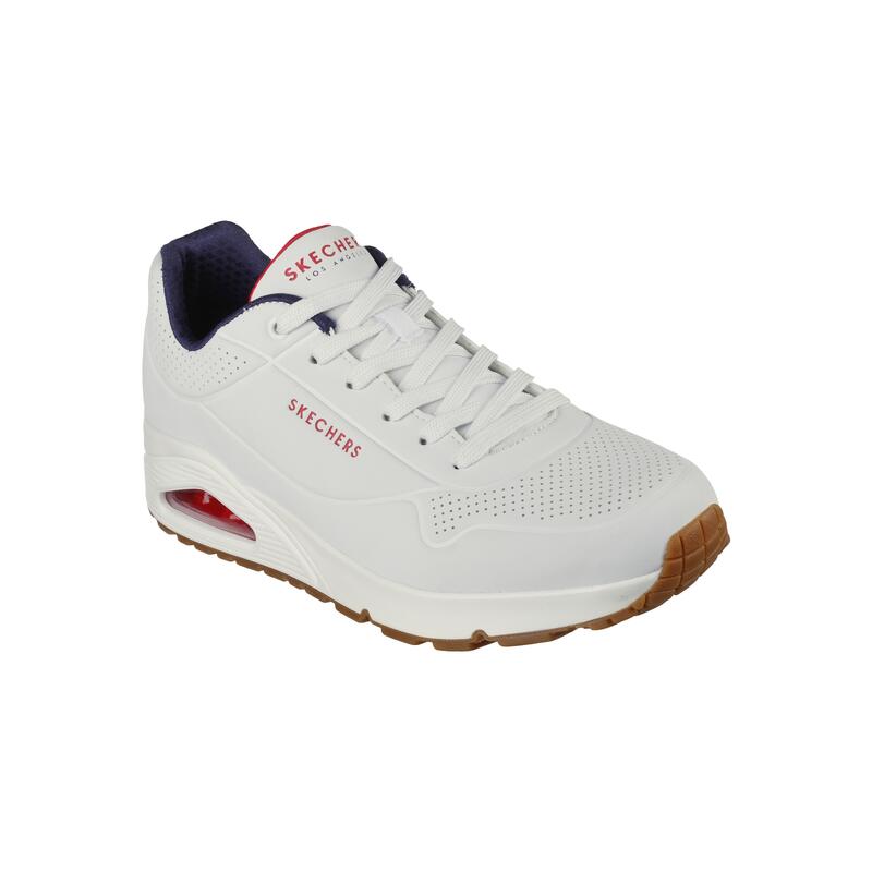 Zapatillas Deportivas Caminar Hombre Skechers 52458_WNVR Blancas con Cordones