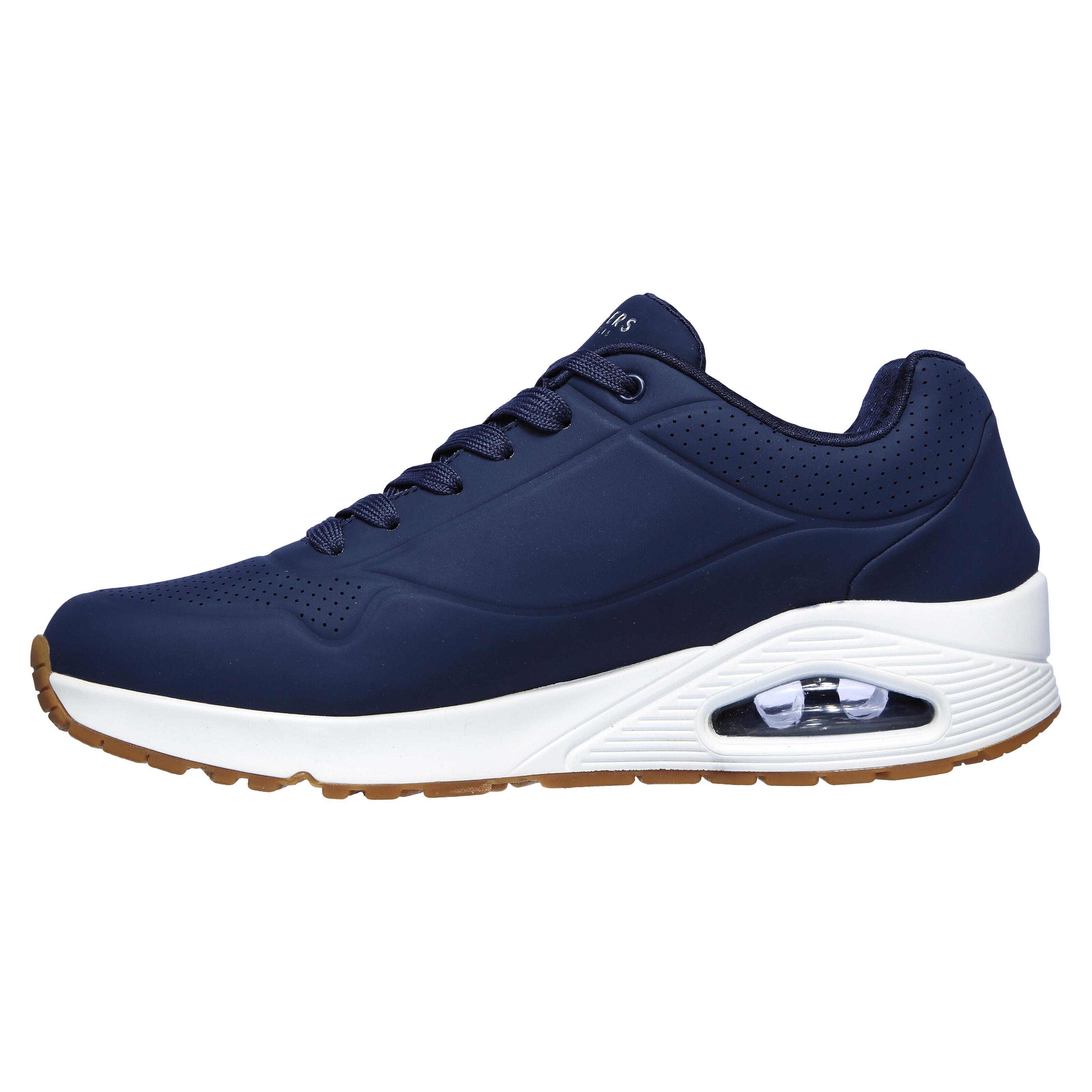 Skechers - Basket À Lacets Skechers Stand On Air - Homme - Chaussures De Sport - Bleu - 41 - Decathlon
