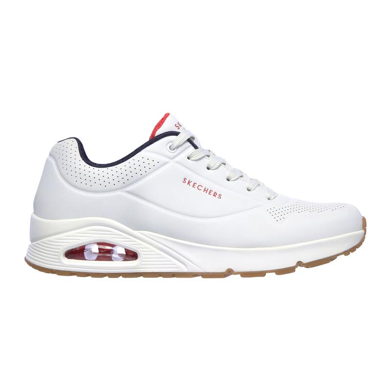 Zapatillas Deportivas Caminar Hombre Skechers 52458_WNVR Blancas con Cordones