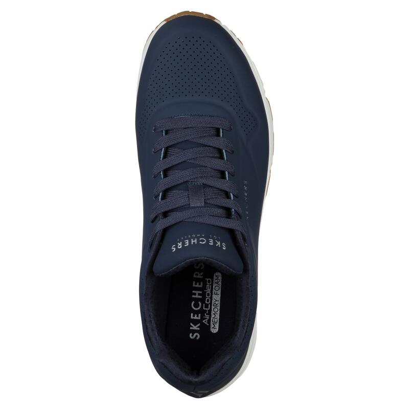 Sapatos de caminhada para homem Skechers 52458_NVY azul-marinho com atacadores