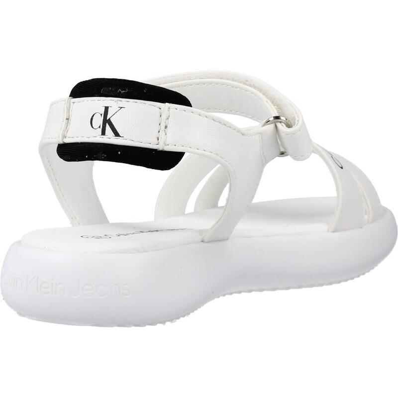 Sandalias Niña Calvin Klein V3a280203 Blanco