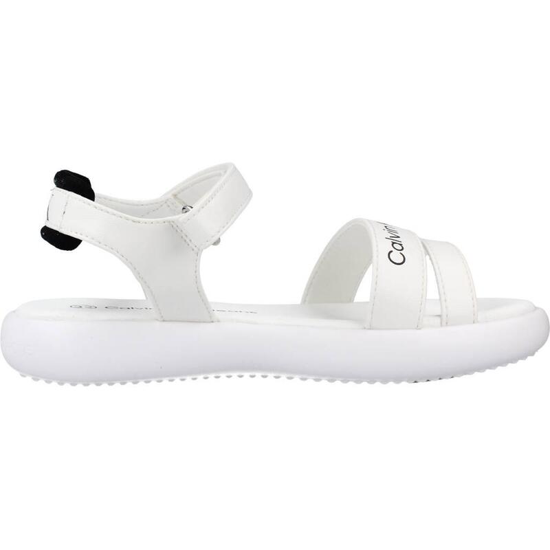 Sandalias Niña Calvin Klein V3a280203 Blanco