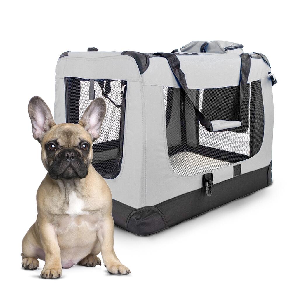 Mobiclinic - Cage De Transport Pour Animaux Cage De Transport Pour Chiens Chats Portable - Caisse De Transport - L/58-61 Cm - Decathlon