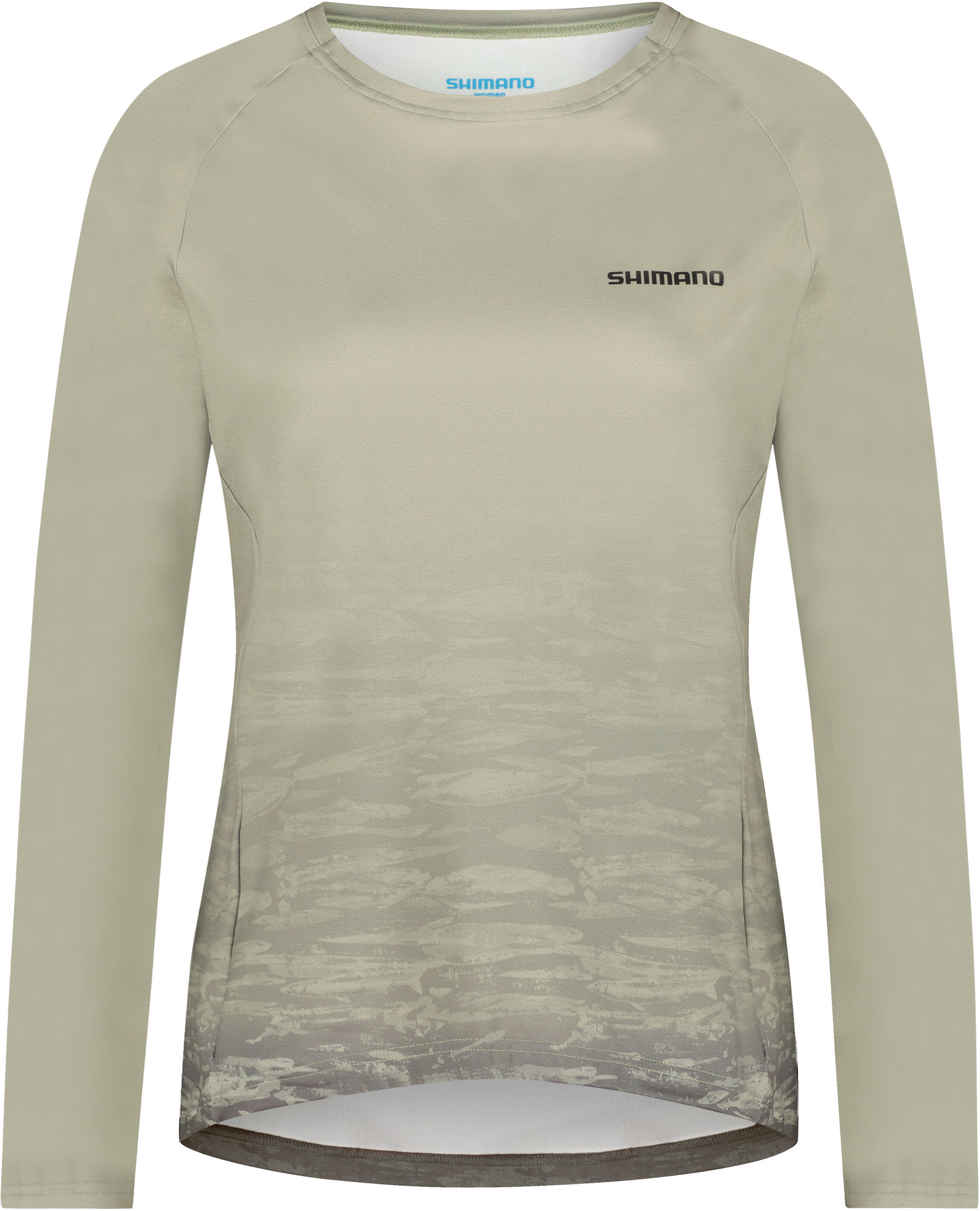 SHIMANO SHIMANO Woman's SAIKO Long Sleeve warm Printed, Restore Green