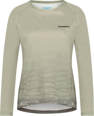Woman's saiko long sleeve warm printed. restore green