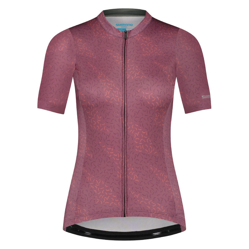 SHIMANO Woman's  COLORE Short Sleeves Jersey, Matte Pink
