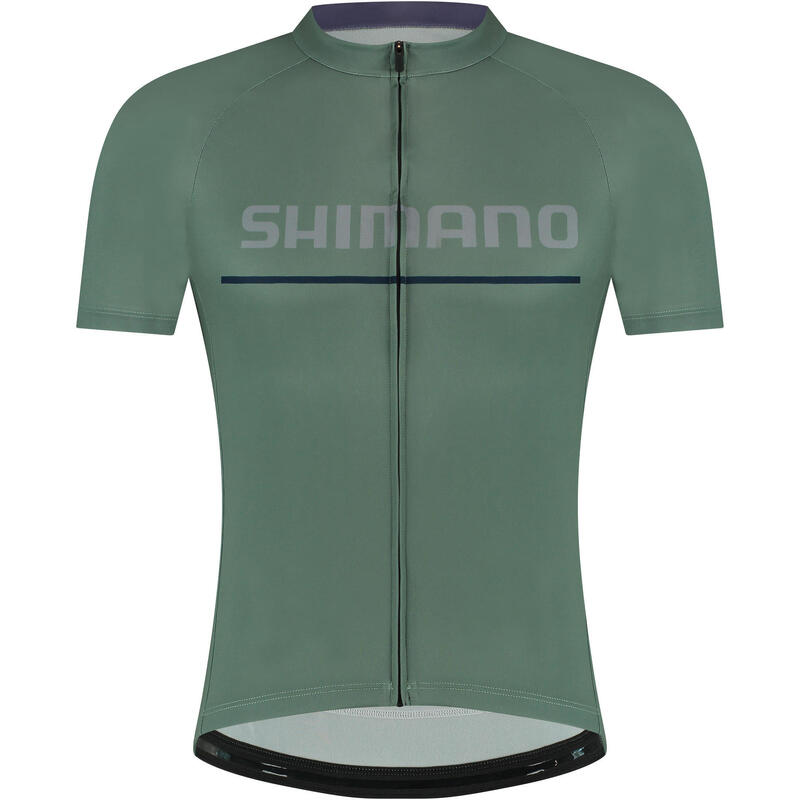 SHIMANO Maillot à manches courtes LOGO, Restore Green