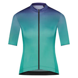 SHIMANO Woman's ELEGANZA Short Sleeves Jersey, Green