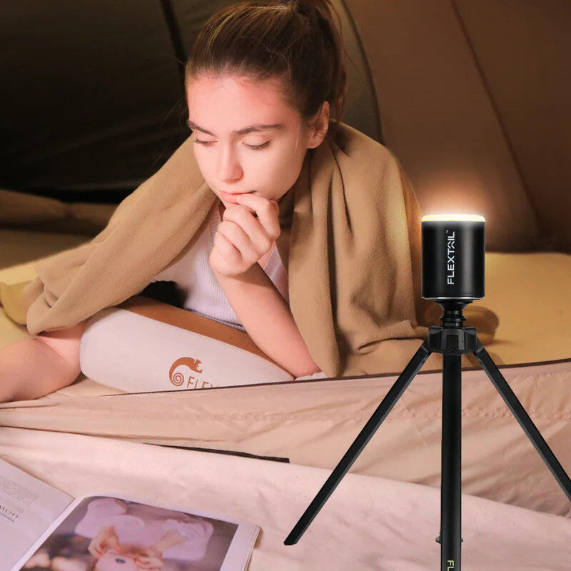 Faltbares TRIPOD Stativ von Flextail, stabil und leicht für Lampen und Pumpen 3/7