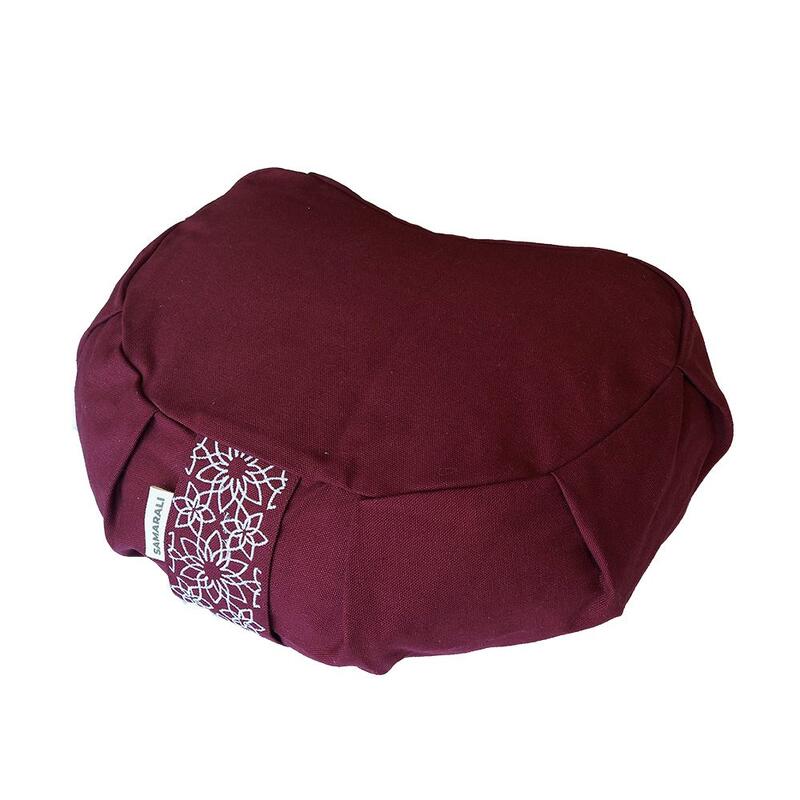 Samarali Set de méditation avec coussin Croissant 
Bordeaux