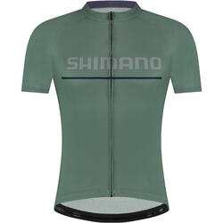 SHIMANO LOGO Short Sleeve Jersey, Restore Green