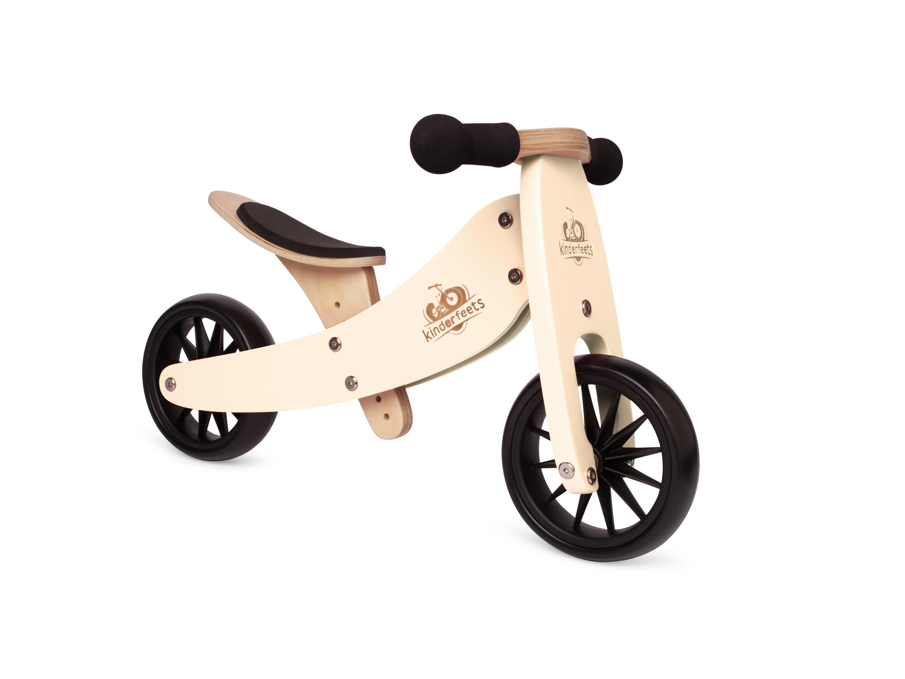 Kinderfeets Vélo d'équilibre en bois 2-en-1 & tricycle à partir de 1 an Tiny Tot 2/3
