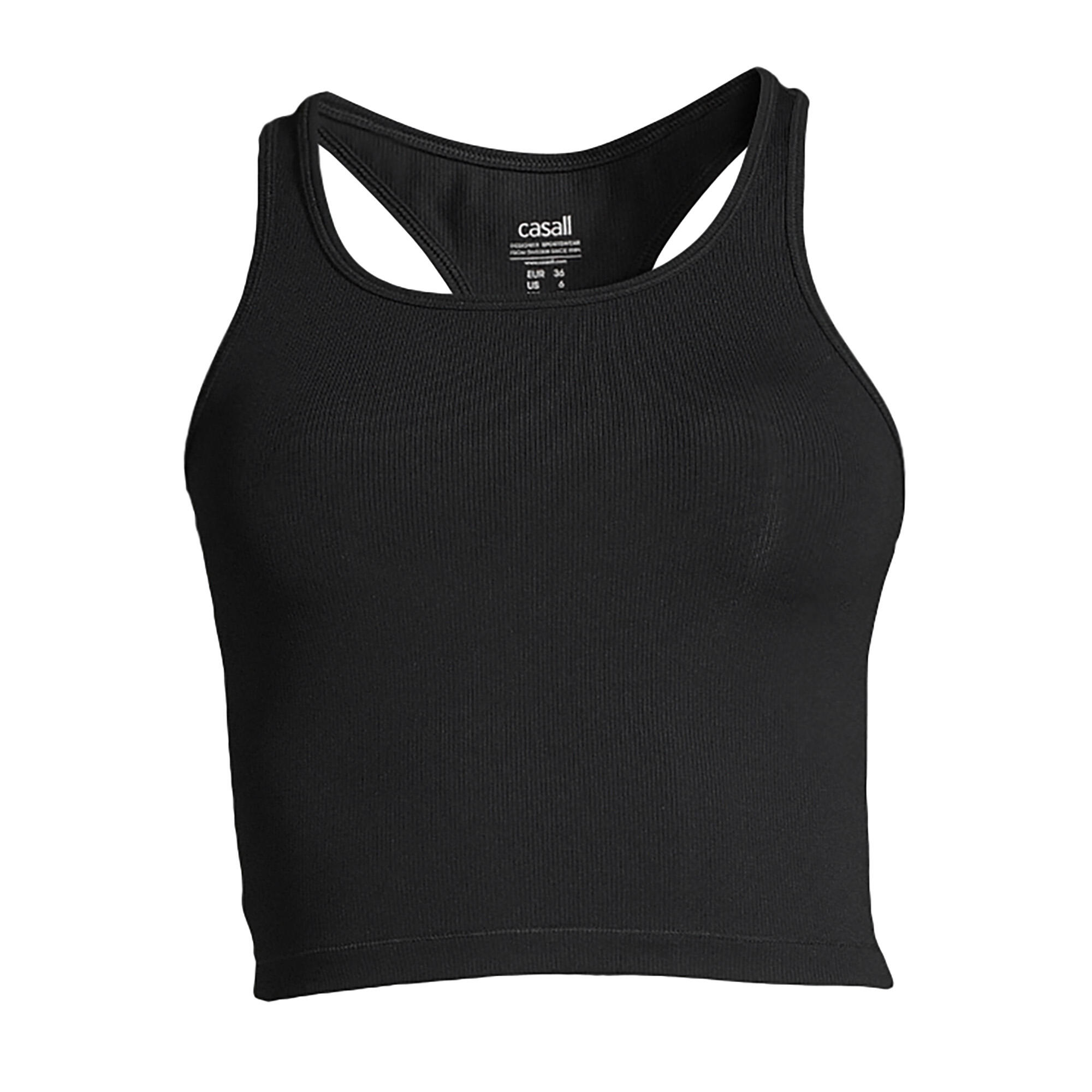 Koszulka Damska Casall Crop Rib Racerback Oddychająca Elastyczna 1/5