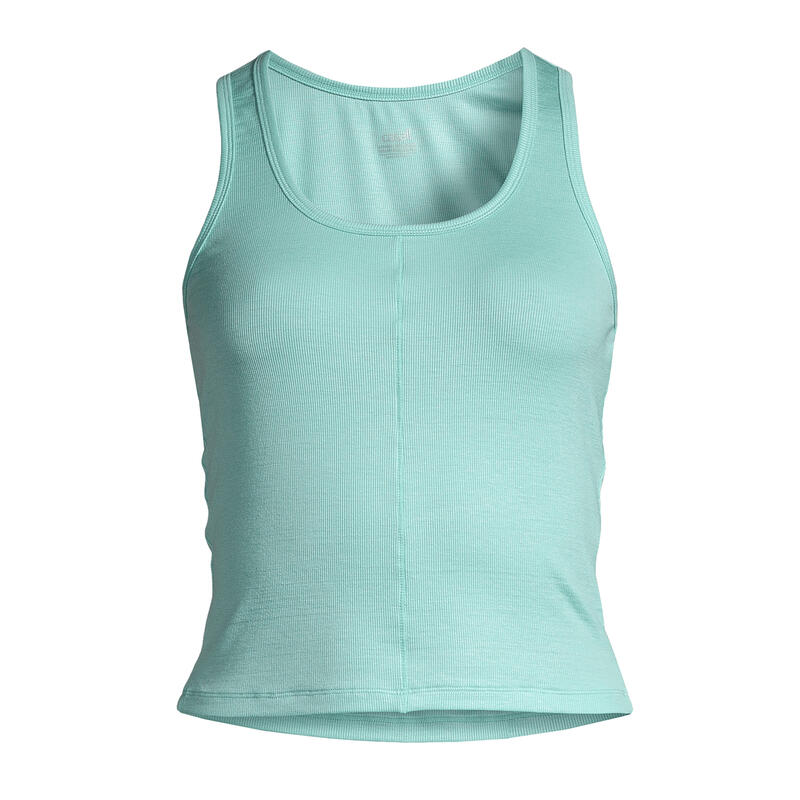 Maiou fitness femei Delight Scoop Neck, albastru