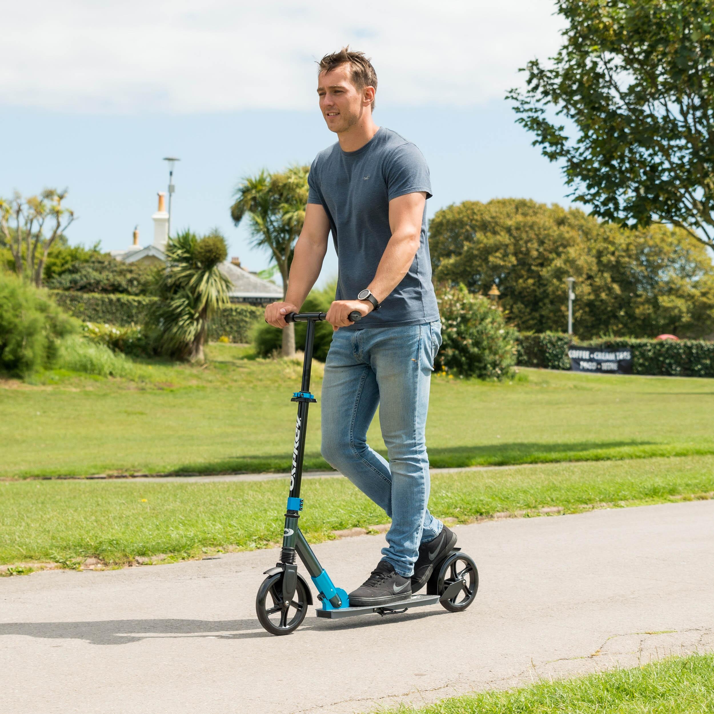 Osprey Big Wheel Scooter, Foldable with Adjustable Handlebars Copper 2/4