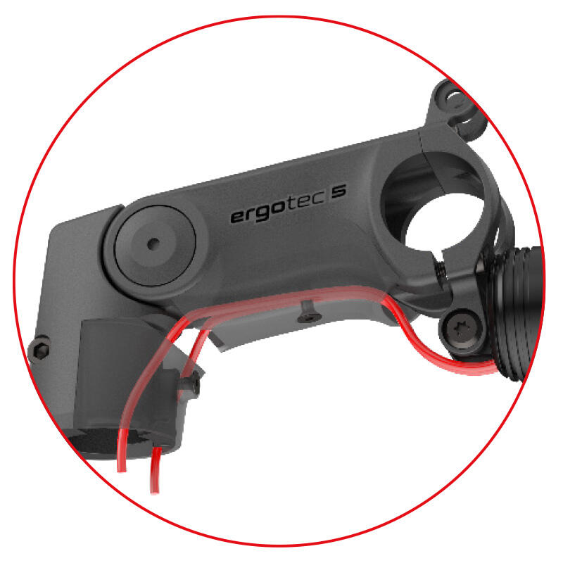 Ergotec Sepia XL Ahead Stem — 28.6 mm / 31.8 mm, 90 mm, Black, AL 6061 T6. 2/3