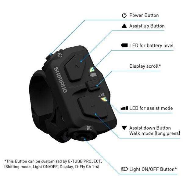 Unité de la manette vélo pour mode d'assistance Shimano SW-EN600-L 3/3