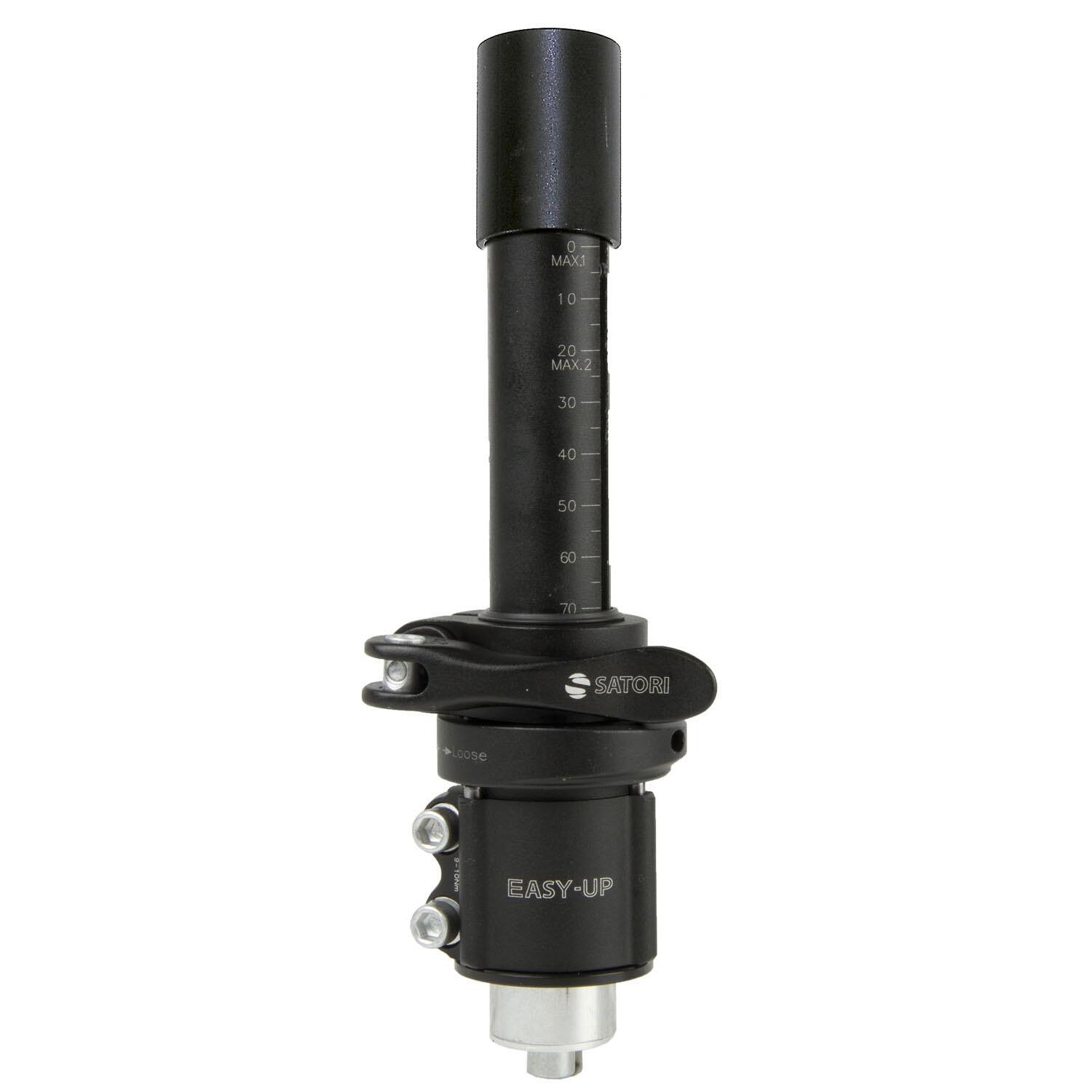 Stuurpenverlenger verstelbaar Easy Up 1-1/8" - zwart 3/3