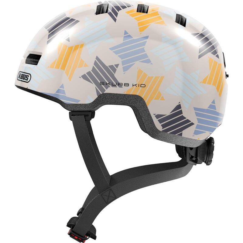 Casco bicicleta Skurb Kid Gris Estrellas