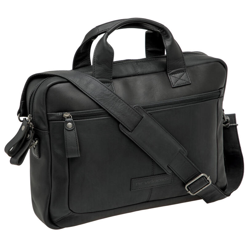 Laptoptas Luko 7.5 liter - 42 x 6 x 30 cm - gemaakt van luxe leder