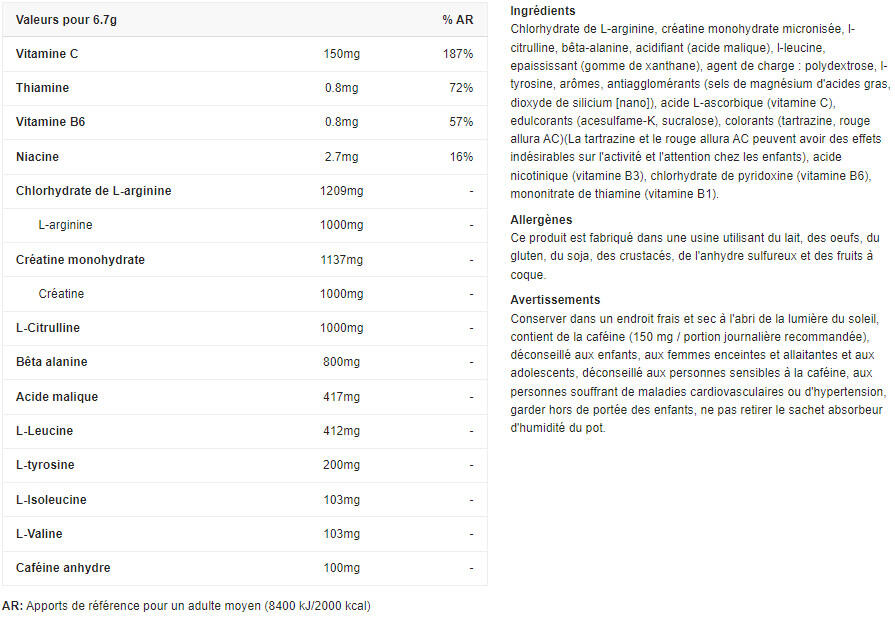 Pre-workout - Black Blood NOX+ - Orange Sanguine 330g 2/5