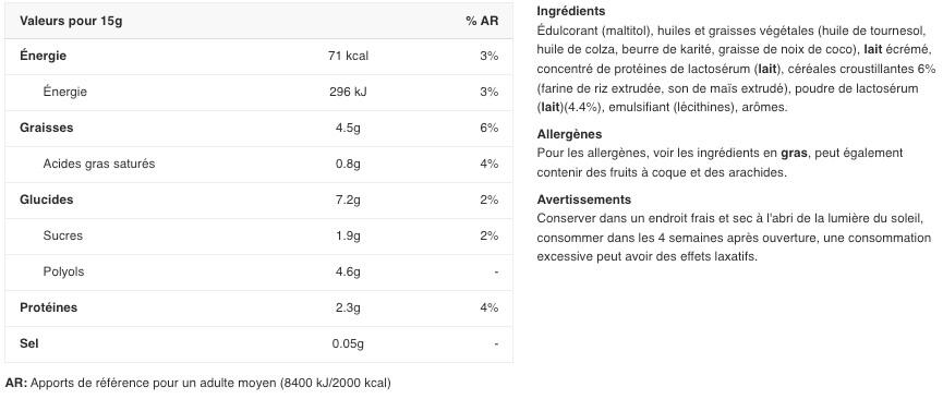 Eiwitpasta's - Eiwitcrème (400g) - Witte Chocolade 2/6