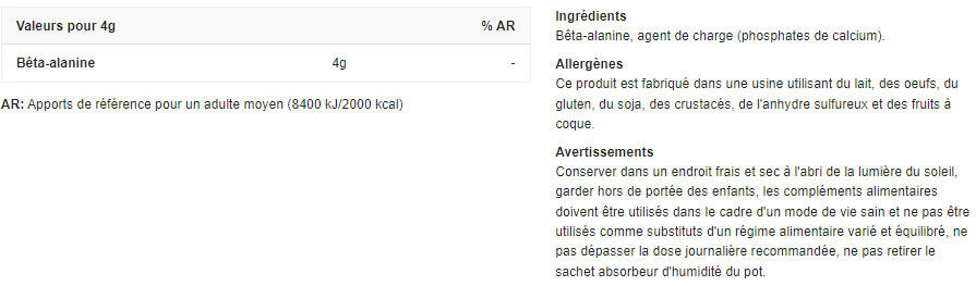 Beta-Alanine - 300g Biotech USA 2/5