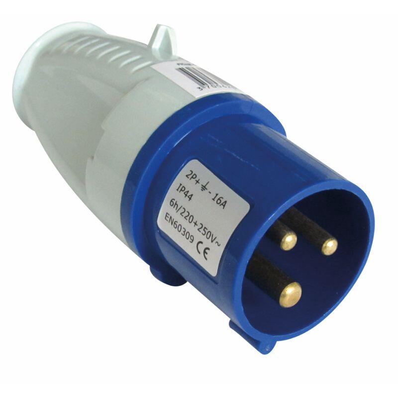 Sunroad Equipment - Fiche Mâle Cee 17 Pour Raccordement Sur La Borne Du Camping - Adaptateur Prise - Bleu - Taille Unique - Decathlon