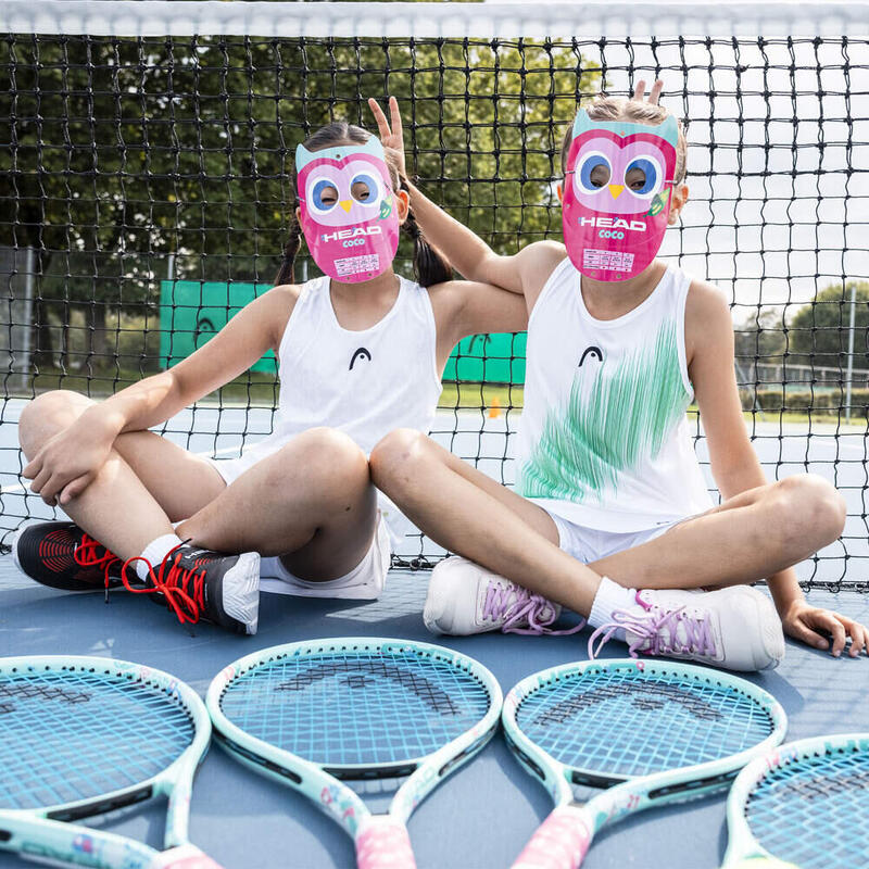 Kinder Tennisschläger HEAD Coco 17 für Mädchen 2-3 Jahren BESAITET +...