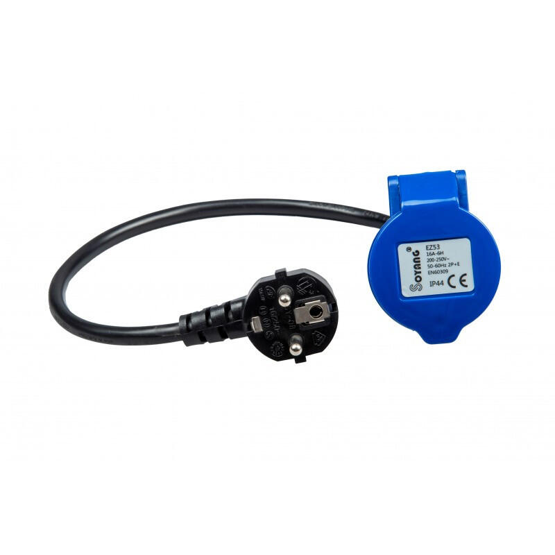 ANTARION Adaptateur Femelle P17 - 230V CEE 50cm pour Camping-Car