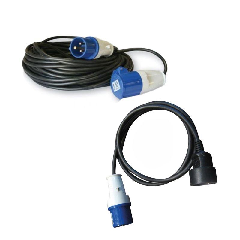 Pack SUNROAD Adaptateur Mâle CEE 17 220V Femelle + ANTARION Rallonge 1/4