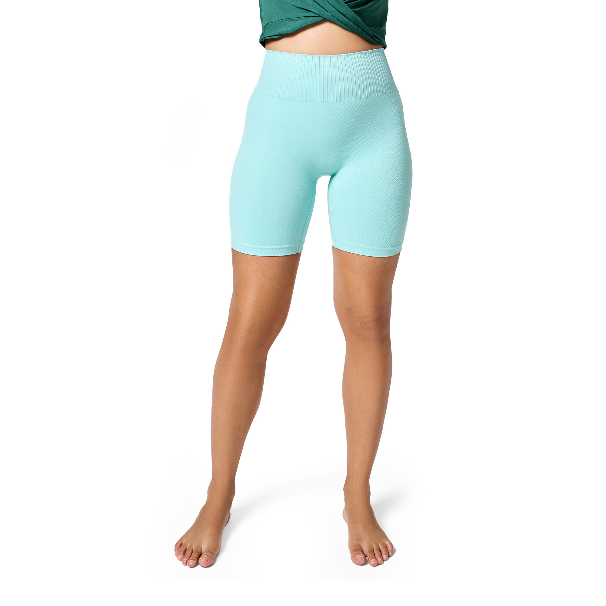 Casall - Casall Short D'Entraînement Sans Couture Graphique Côtelé Pour Femme - Short - Bleu - 44 L - Decathlon