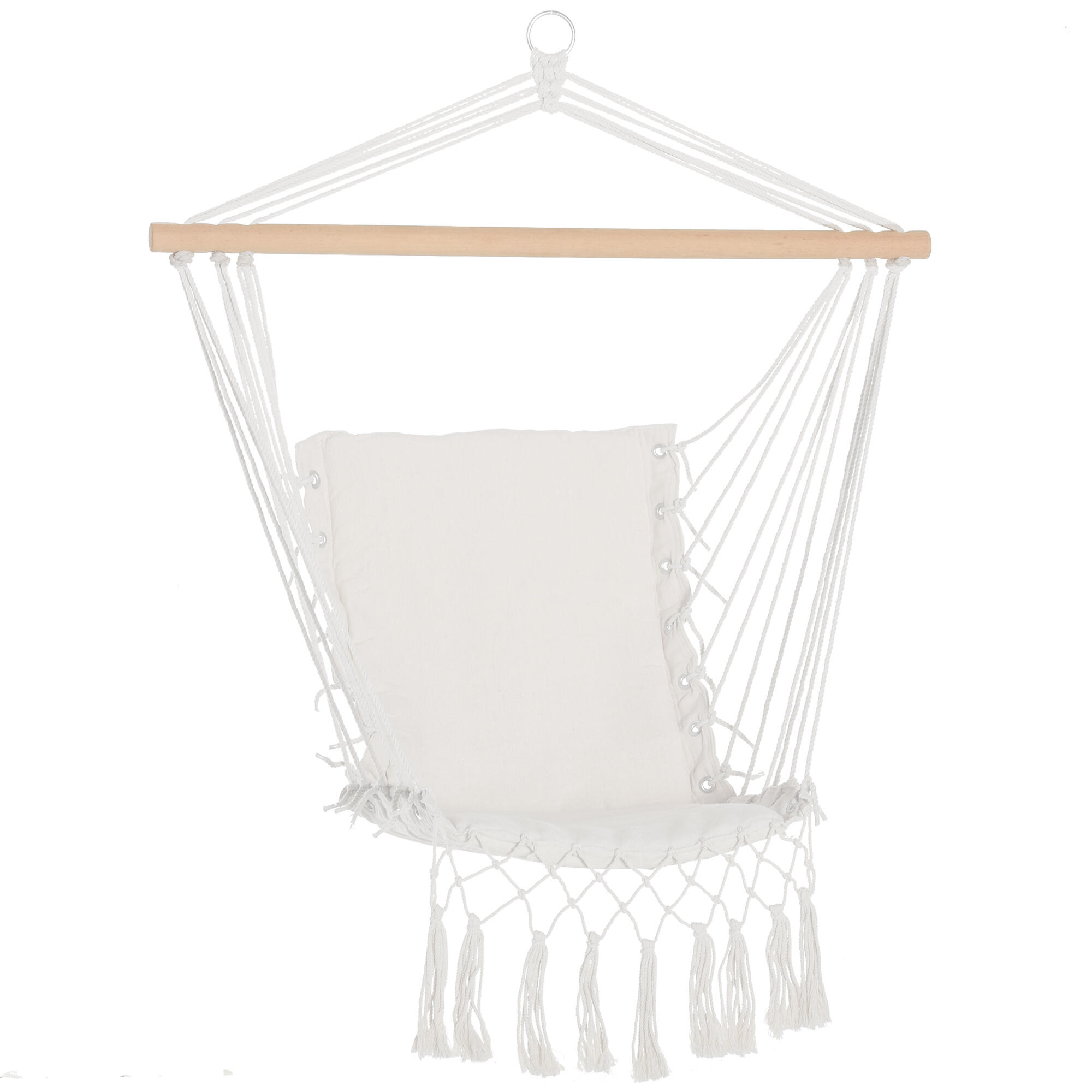 OUTSUNNY Silla Colgante Outsunny 90x50 cm Blanco