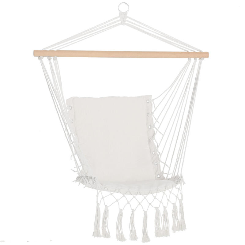 Silla Colgante Outsunny 90x50 cm Blanco