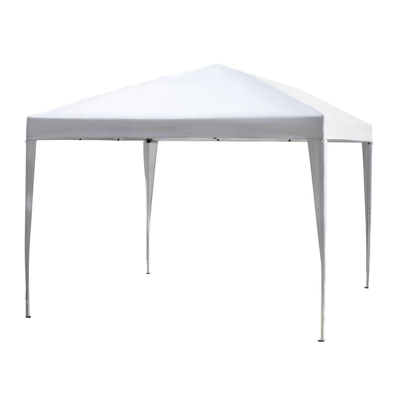 Carpa Plegable Outsunny 295x295x255 cm Blanco