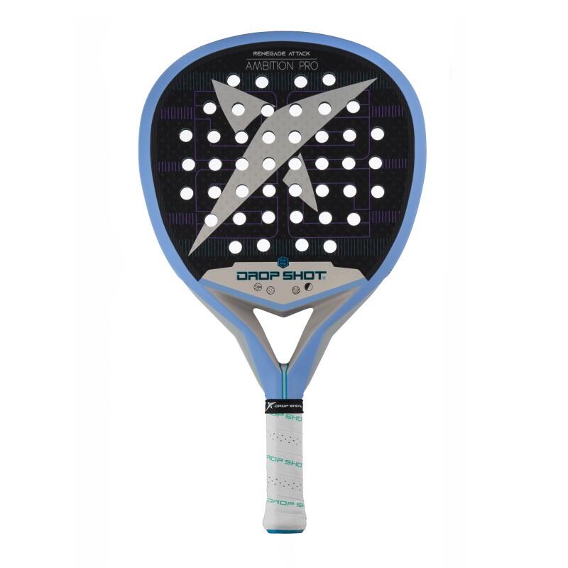 Drop Shot Renegade Attack Padelracket -  ZWART - unisex