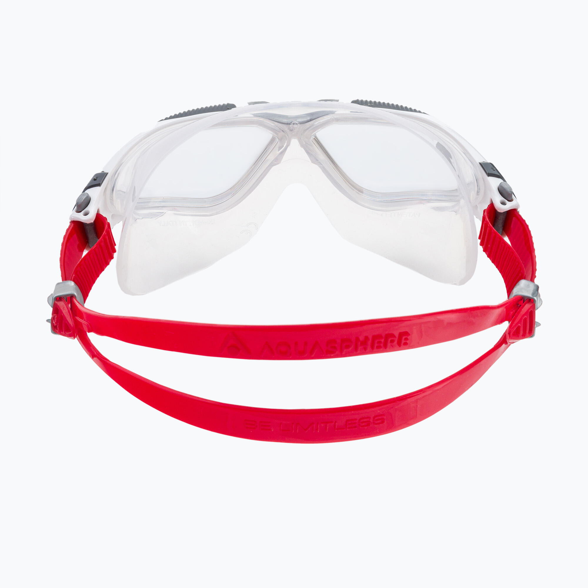 Aqua Sphere Vista Iridescent Mirrored Goggles - White/ Red 5/5