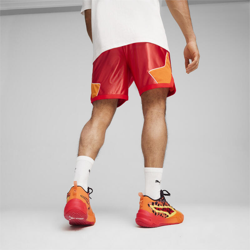 Short de basketball HOOPS x CHEETOS® PUMA For All Time Red Rickie Orange