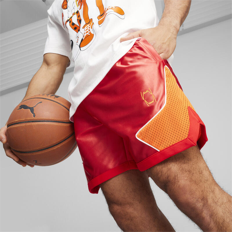 Short de basketball HOOPS x CHEETOS® PUMA For All Time Red Rickie Orange